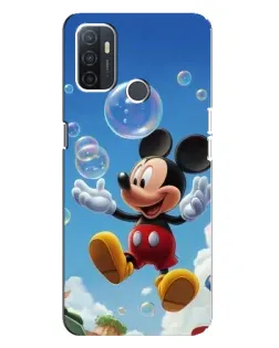Чехол для OPPO A32 с картинкой «Mickey и мыльные пузыри» Чехол для OPPO A32 с картинкой «Mickey и мыльные пузыри»
