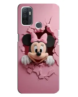 Чехол для OPPO A32 с картинкой «Минни сквозь стену»