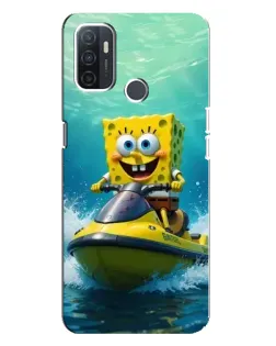 Чехол для OPPO A32 с картинкой «Спанч Боб на гидроцикле» Чехол для OPPO A32 с картинкой «Спанч Боб на гидроцикле»