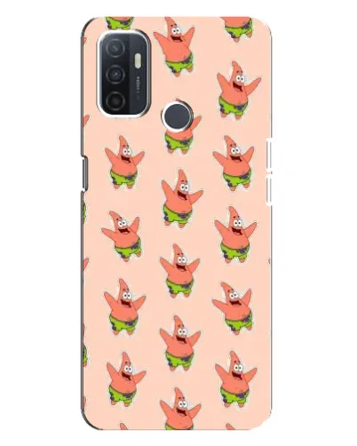 Чехол для OPPO A32 с картинкой «Патрик Стар паттерн»