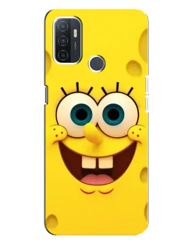 Чехол для OPPO A32 с картинкой «Губка Боб улыбка»