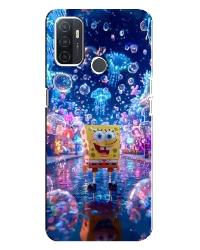 Чехол для OPPO A32 с картинкой «Неоновый океан»