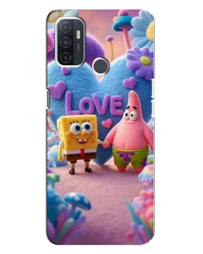 Чехол для OPPO A32 с картинкой «Губка Боб Патрик»