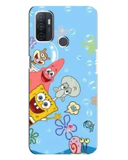 Чехол для OPPO A32 с картинкой «Веселые пузырьки»
