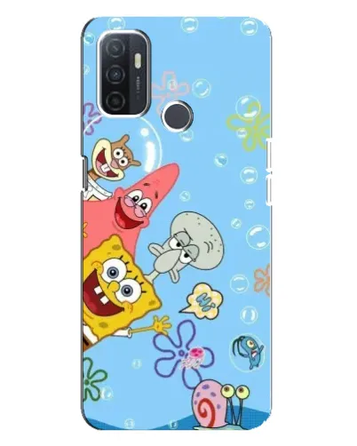 Чехол для OPPO A32 с картинкой «Веселые пузырьки»
