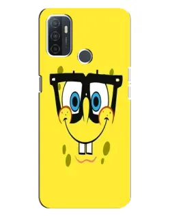 Чехол для OPPO A32 с картинкой «Минималистичный Спанч Боб» Чехол для OPPO A32 с картинкой «Минималистичный Спанч Боб»