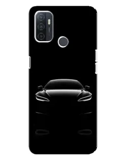 Чехол для OPPO A32 с картинкой «Силуэт Tesla Night» Чехол для OPPO A32 с картинкой «Силуэт Tesla Night»