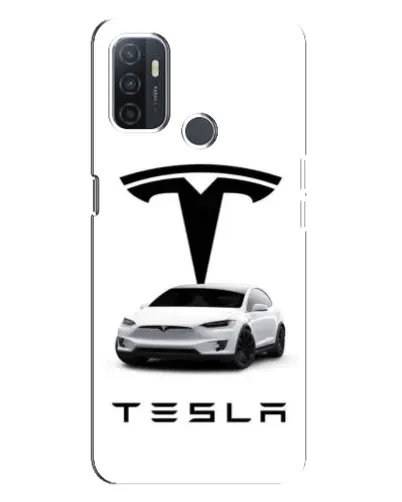 Чехол для OPPO A32 с картинкой «Tesla White Style»