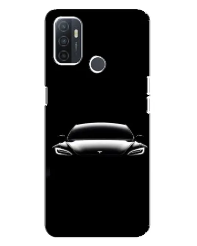 Чехол для OPPO A32 с картинкой «Фары Tesla Night»