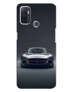 Чехол для OPPO A32 с картинкой «Mercedes на черном»