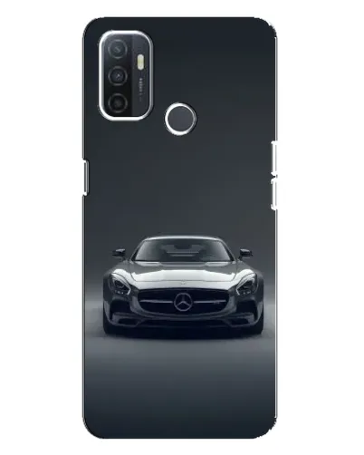 Чехол для OPPO A32 с картинкой «Mercedes на черном»