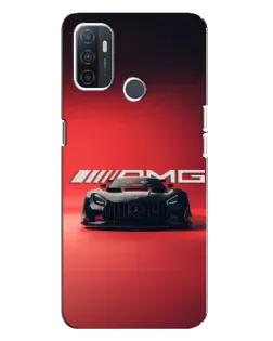 Чехол для OPPO A32 с картинкой «Mercedes AMG — красная линия»