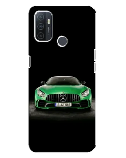 Чехол для OPPO A32 с картинкой «Mercedes — неоновый лого»