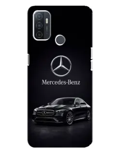 Чехол для OPPO A32 с картинкой «Mercedes — решетка радиатора»