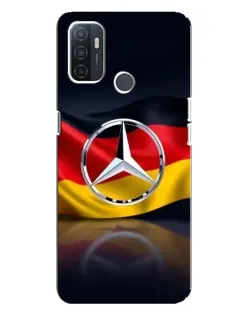 Чехол для OPPO A32 с картинкой «Mercedes — флаг Германии»