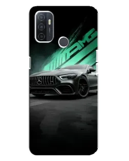 Чехол для OPPO A32 с картинкой «Темный Mercedes AMG»