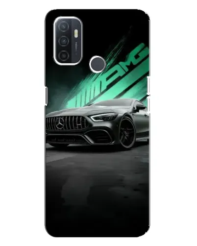 Чехол для OPPO A32 с картинкой «Темный Mercedes AMG»