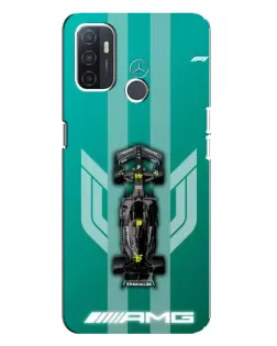 Чехол для OPPO A32 с картинкой «Mercedes AMG Petronas»