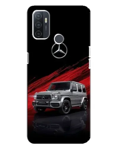 Чехол для OPPO A32 с картинкой «Mercedes G-Class красный»