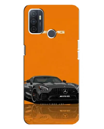 Чехол для OPPO A32 с картинкой «Оранжевый Mercedes AMG»