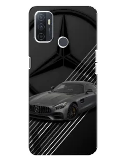 Чехол для OPPO A32 с картинкой «Mercedes AMG — графика»
