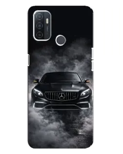 Чехол для OPPO A32 с картинкой «Mercedes в дыму»