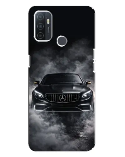 Чехол для OPPO A32 с картинкой «Mercedes в дыму»