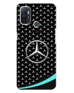 Чехол для OPPO A32 с картинкой «Mercedes — бирюзовый акцент»