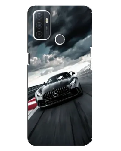 Чехол для OPPO A32 с картинкой «Гоночный Mercedes AMG»