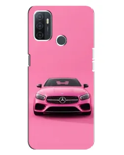 Чехол для OPPO A32 с картинкой «Розовый Mercedes AMG»