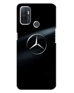 Чехол для OPPO A32 с картинкой «Mercedes на металле»