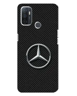 Чехол для OPPO A32 с картинкой «Карбоновый Mercedes стиль»