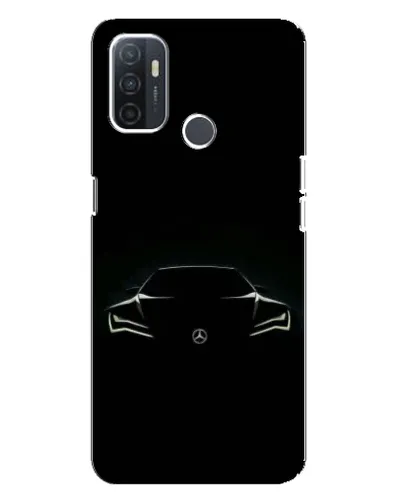 Чехол для OPPO A32 с картинкой «Mercedes — силуэт авто» Чехол для OPPO A32 с картинкой «Mercedes — силуэт авто»