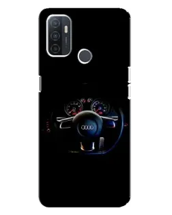 Чехол для OPPO A32 с картинкой «Салон Audi — руль» Чехол для OPPO A32 с картинкой «Салон Audi — руль»