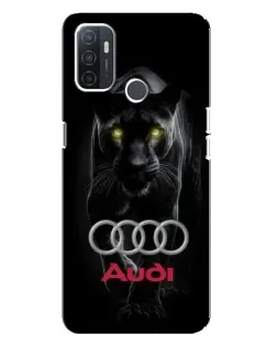 Чехол для OPPO A32 с картинкой «Пантера и Audi»