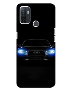 Чехол для OPPO A32 с картинкой «Audi в неоне»