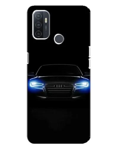 Чехол для OPPO A32 с картинкой «Audi в неоне»