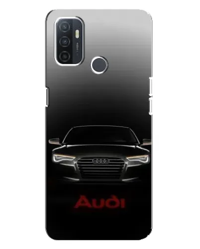 Чехол для OPPO A32 с картинкой «Audi — градиентный контур»