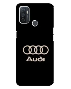 Чехол для OPPO A32 с картинкой «Audi — золотой логотип»