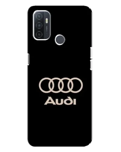 Чехол для OPPO A32 с картинкой «Audi — золотой логотип»