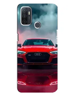 Чехол для OPPO A32 с картинкой «Audi RS — красный стиль»