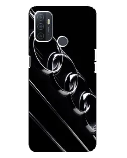 Чехол для OPPO A32 с картинкой «Audi — абстрактные кольца»
