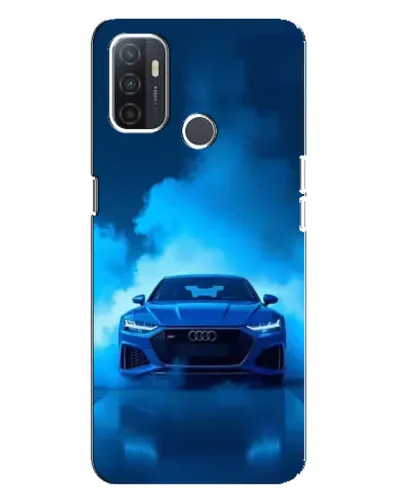 Чехол для OPPO A32 с картинкой «Audi — голубая энергия»