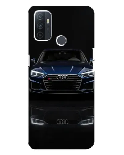 Чехол для OPPO A32 с картинкой «Audi — ночное отражение»