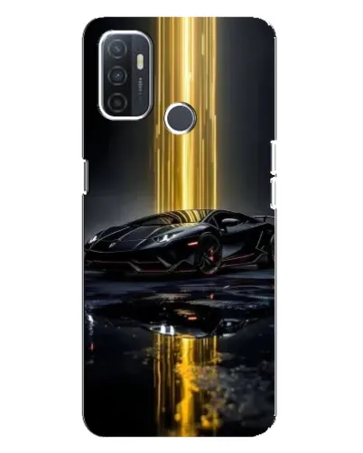 Чехол для OPPO A32 с картинкой «Ночной Lamborghini драйв»