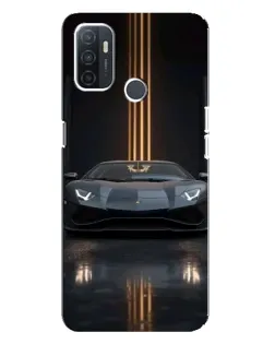 Чехол для OPPO A32 с картинкой «Lamborghini золотые линии» Чехол для OPPO A32 с картинкой «Lamborghini золотые линии»