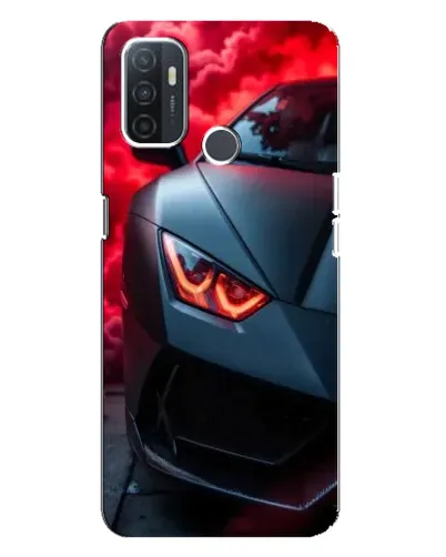 Чехол для OPPO A32 с картинкой «Lamborghini красное сияние»