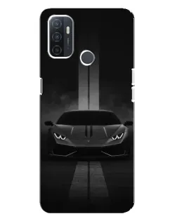 Чехол для OPPO A32 с картинкой «Lamborghini симметрия дорог»