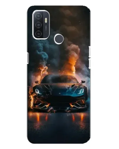 Чехол для OPPO A32 с картинкой «Lamborghini дымная эстетика»