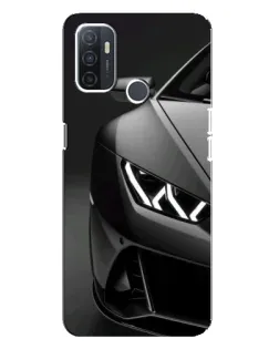 Чехол для OPPO A32 с картинкой «Lamborghini фары детализация»